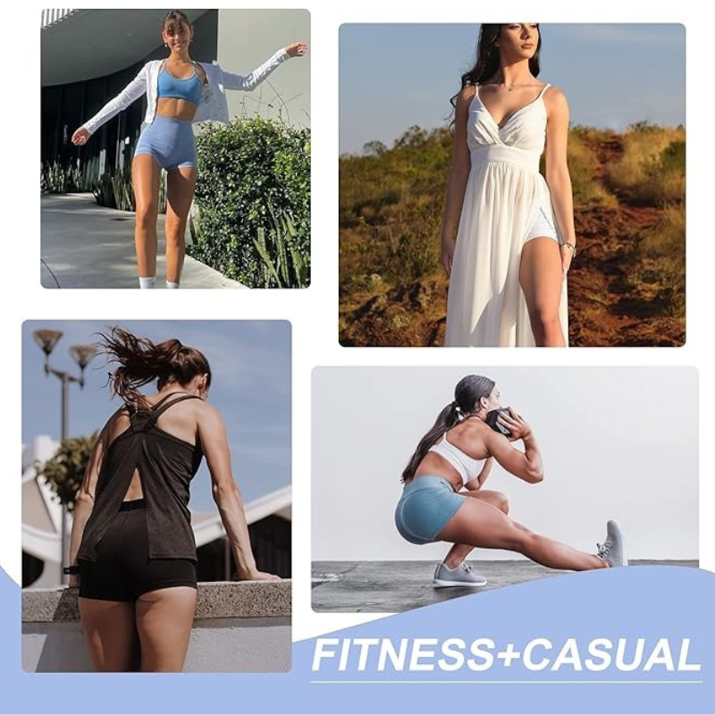 3 Inch Biker Workout Shorts – High Waist and Stretchable-Waves And Trunks