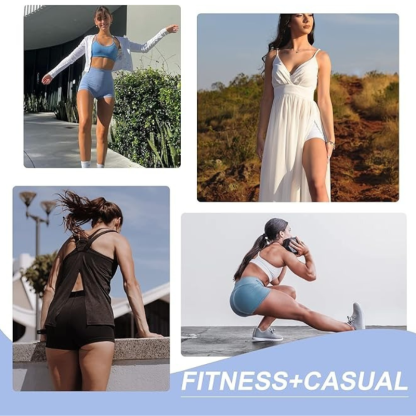 3 Inch Biker Workout Shorts – High Waist and Stretchable-Waves And Trunks