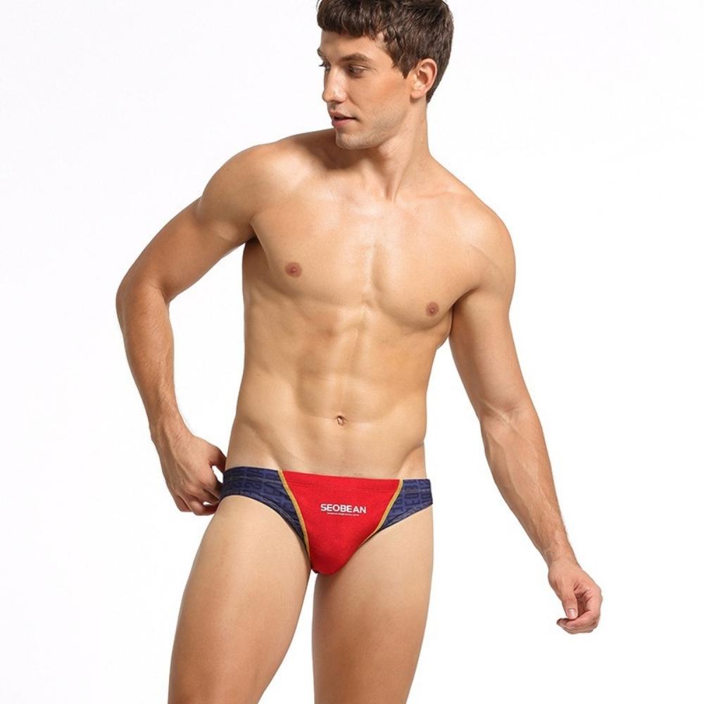 Men's Solid Print Briefs-Waves And Trunks