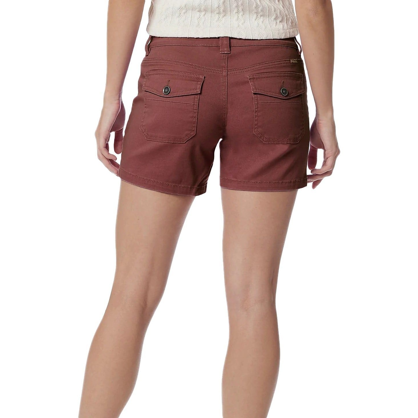 Button Style Comfy Stretchable Shorts For Women