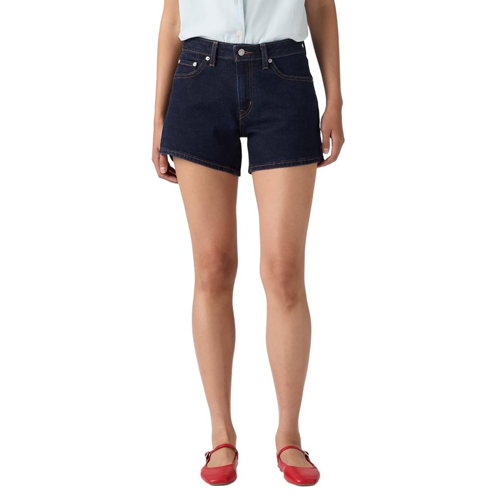 Zipper Closure A Line Shorts For Women
