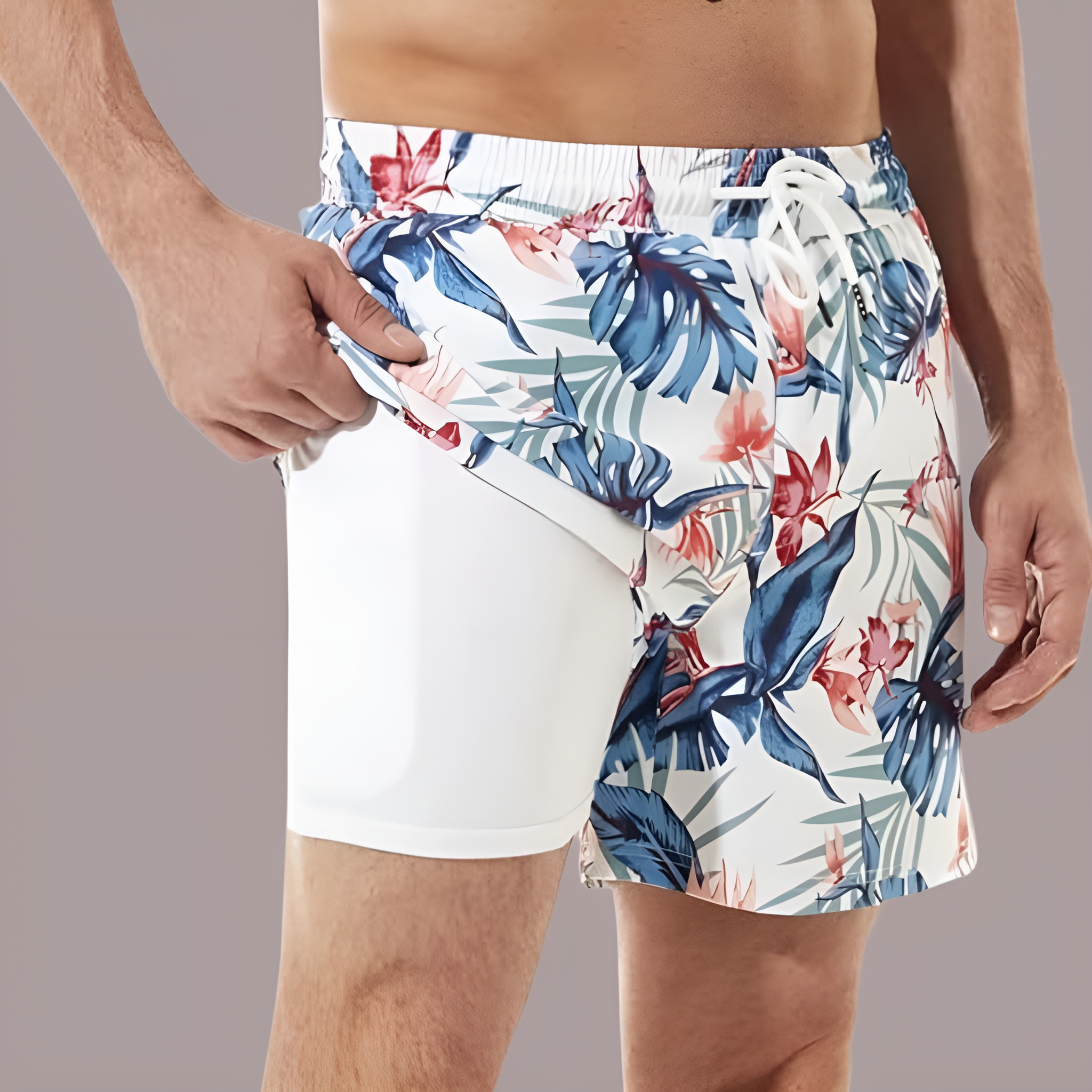 Swim Trunks Swim Shorts for Men Quick Dry 5 inch Inseam