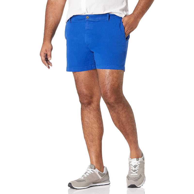 Slim Fit Flat Stretch Chino Short-Waves And Trunks