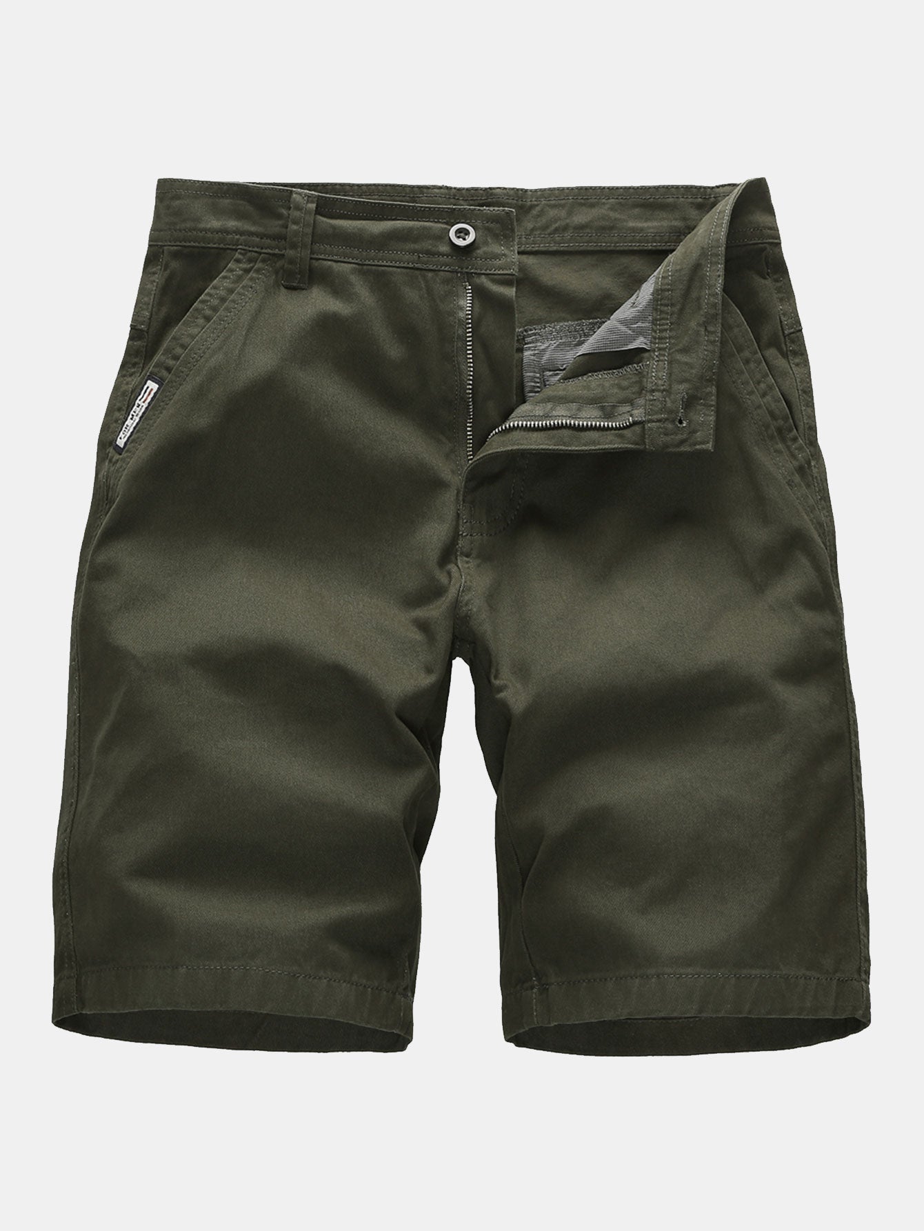 Plain Pattern Chino Shorts-Waves And Trunks