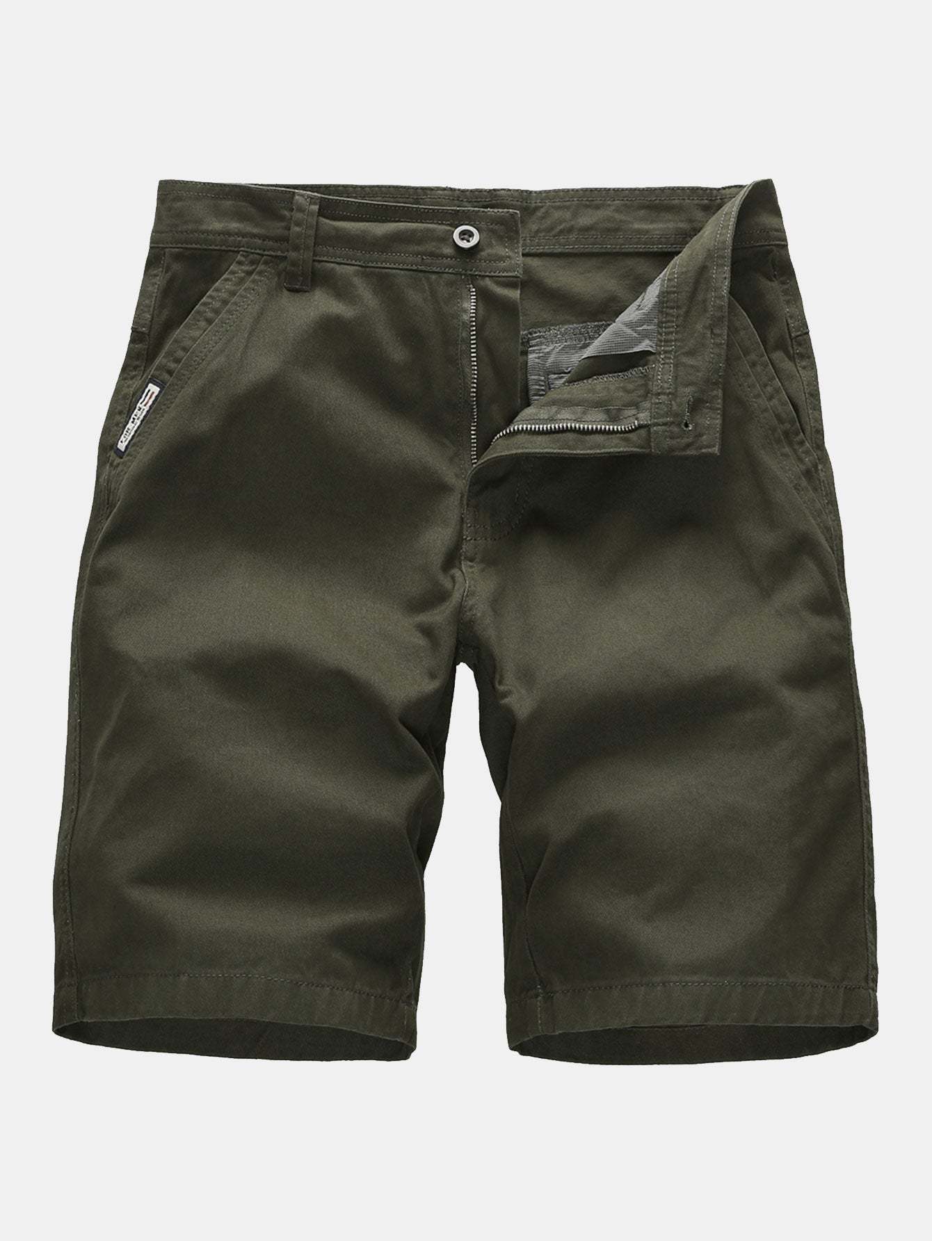 Plain Pattern Chino Shorts-Waves And Trunks