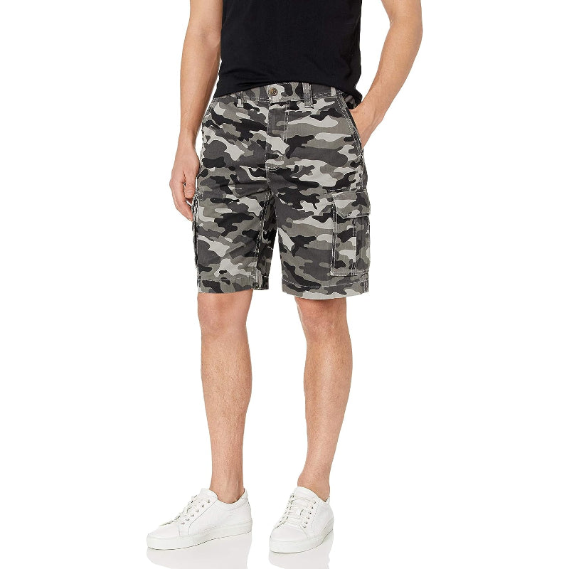 Classic Fit Button Closure Cargo Short-Waves And Trunks
