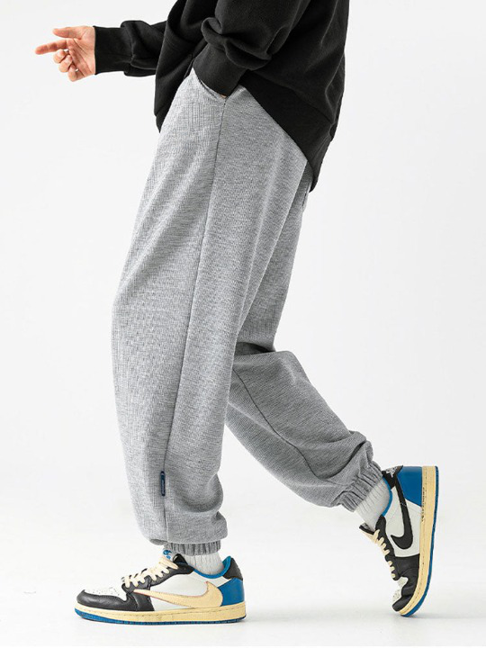 Embroidery Waffle Joggers-Waves And Trunks
