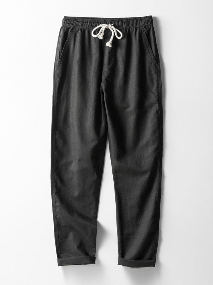 Straight Bottom Pattern Pants-Waves And Trunks