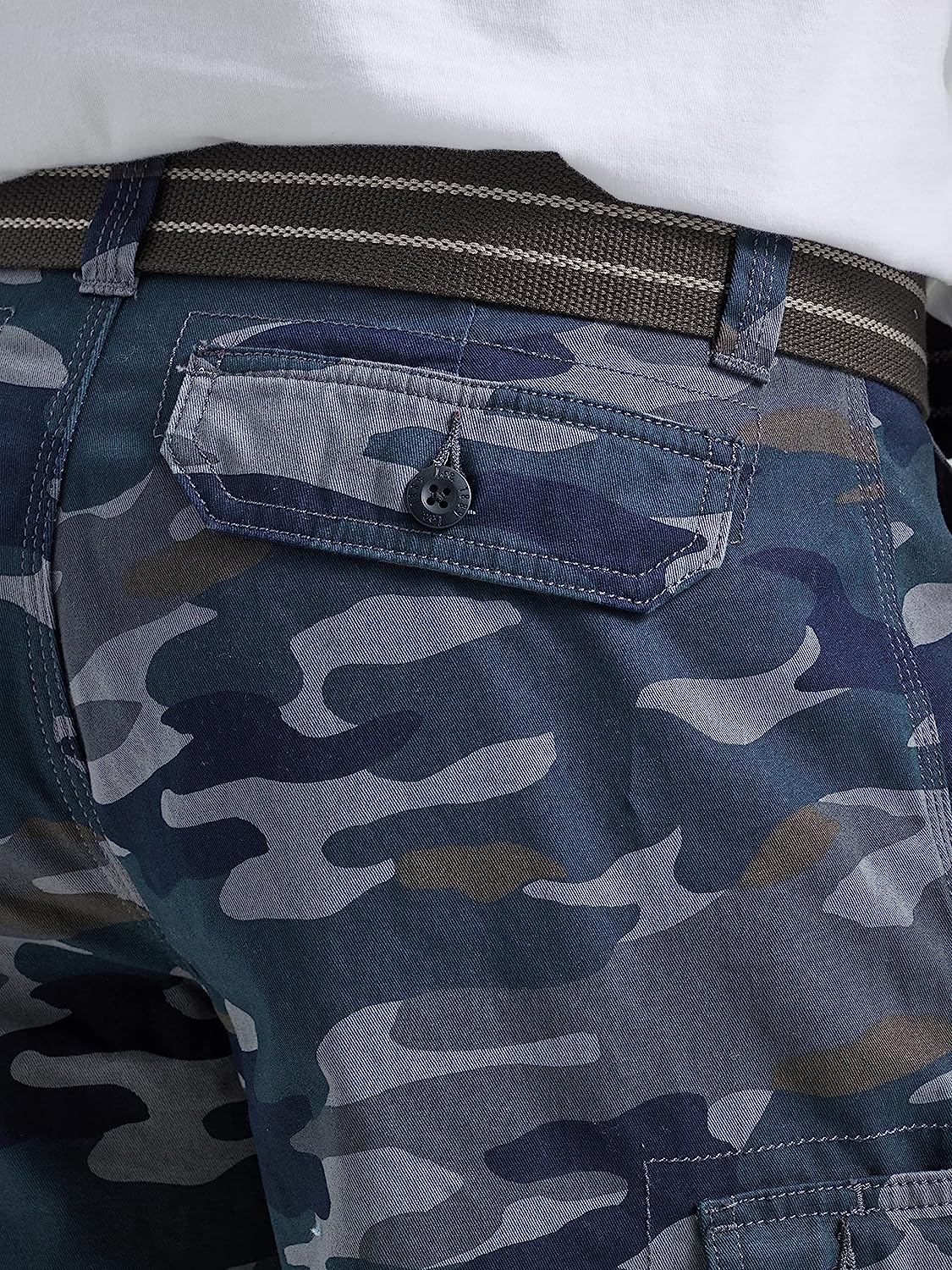 Loose Fit With Belt Utility Cargo Shorts-Waves And Trunks