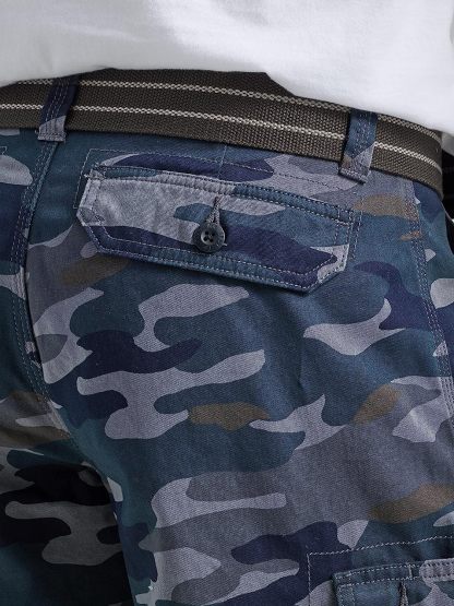 Loose Fit With Belt Utility Cargo Shorts-Waves And Trunks