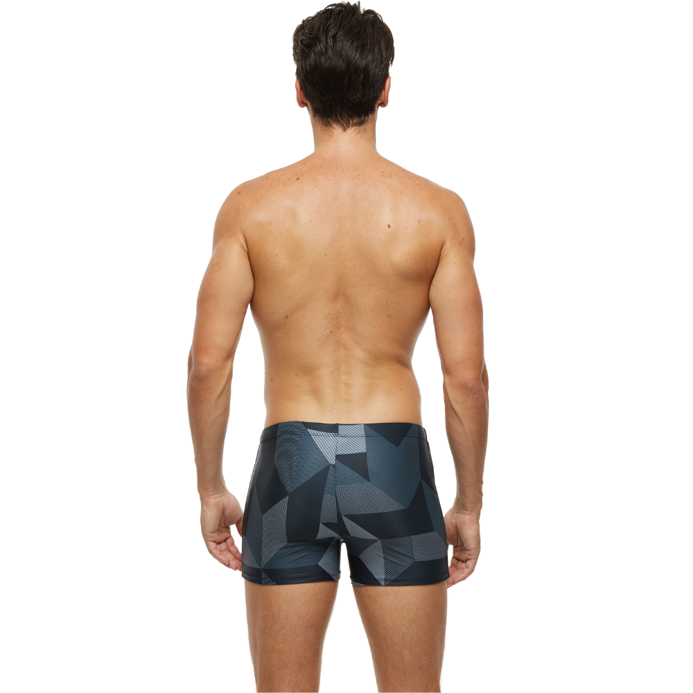 Grey Black String Summer Brief-Waves And Trunks