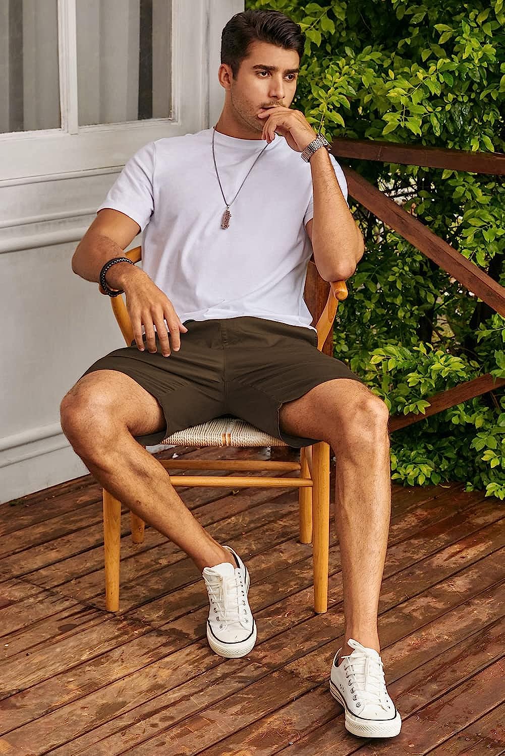 Flex Twill Chino Beach Stretch Shorts-Waves And Trunks