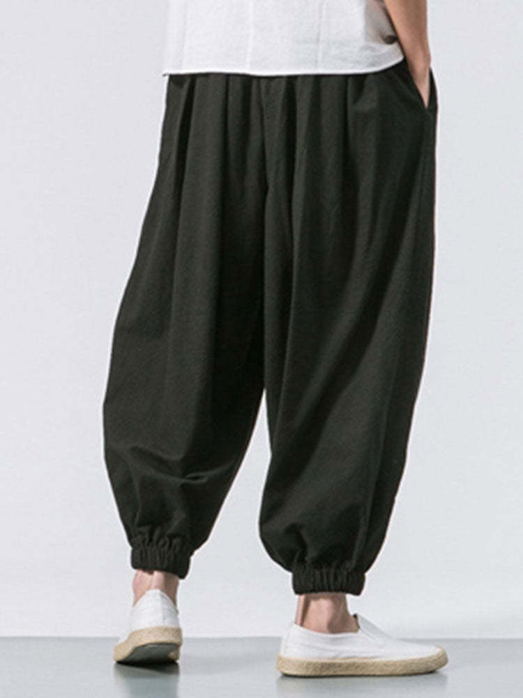 Harlan Loose Drawstring Pants-Waves And Trunks