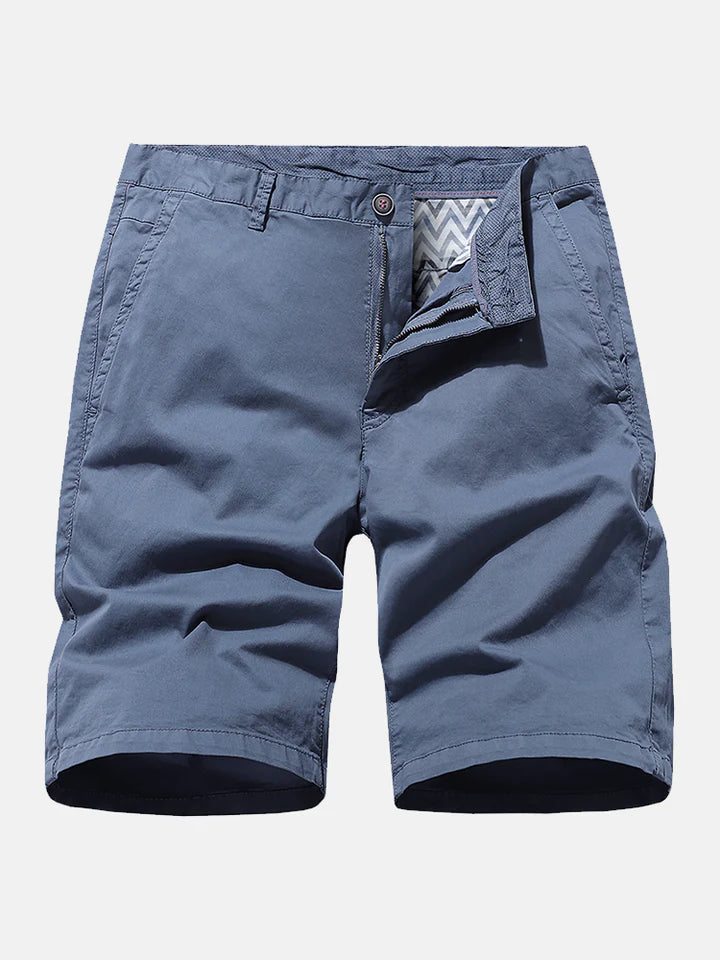 Plain Chino Shorts With Pocket-Waves And Trunks