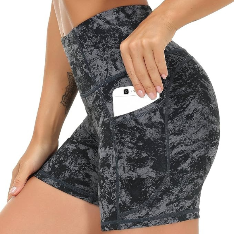 The Lightweight Yoga Shorts Deep Pocket and Stretchable Comfort-Waves And Trunks