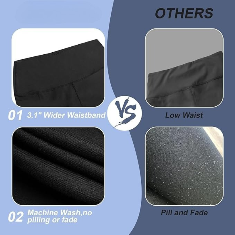 3 Inch Biker Workout Shorts – High Waist and Stretchable-Waves And Trunks