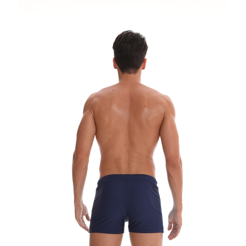 Blue Black String Summer Brief-Waves And Trunks