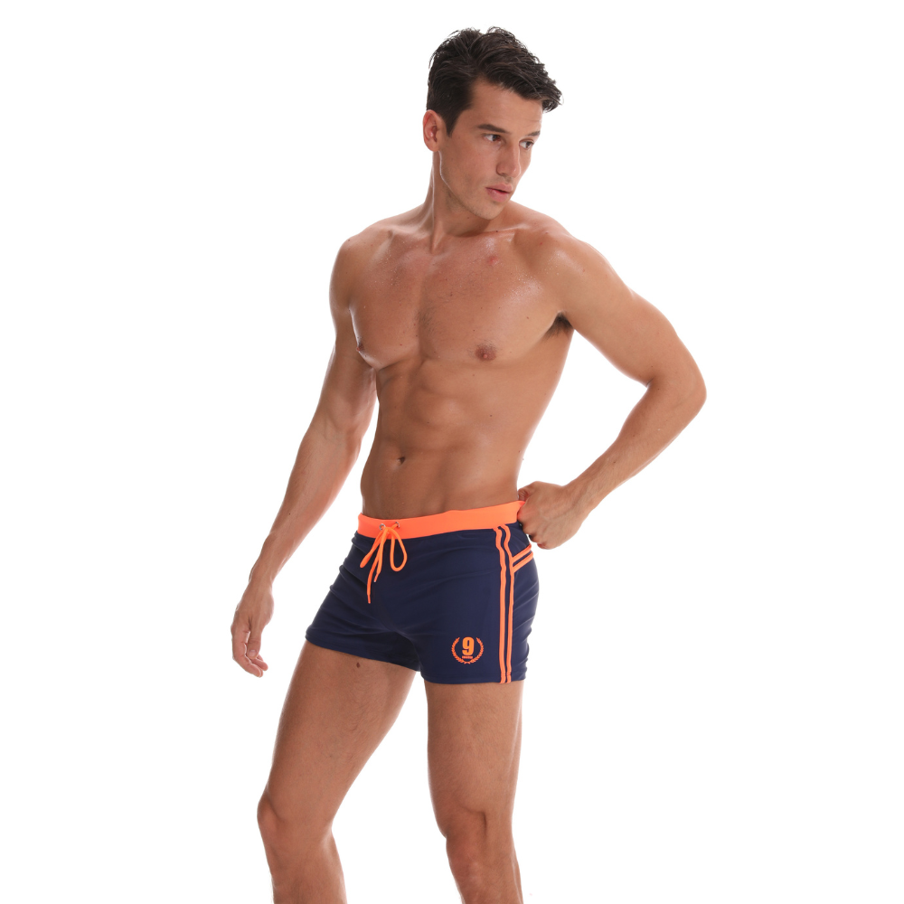 Navy Blue String Summer Brief-Waves And Trunks