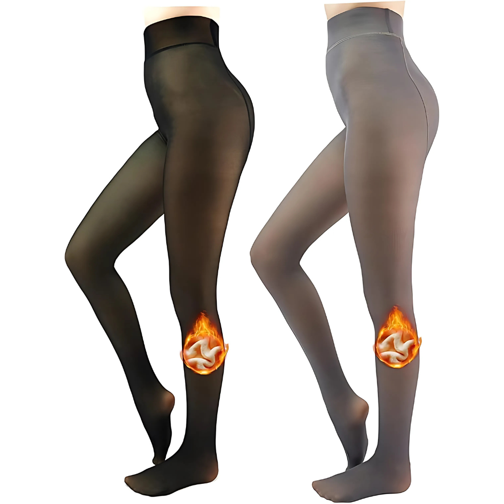 Fleece Lined Tights For Cold Weather-Waves And Trunks