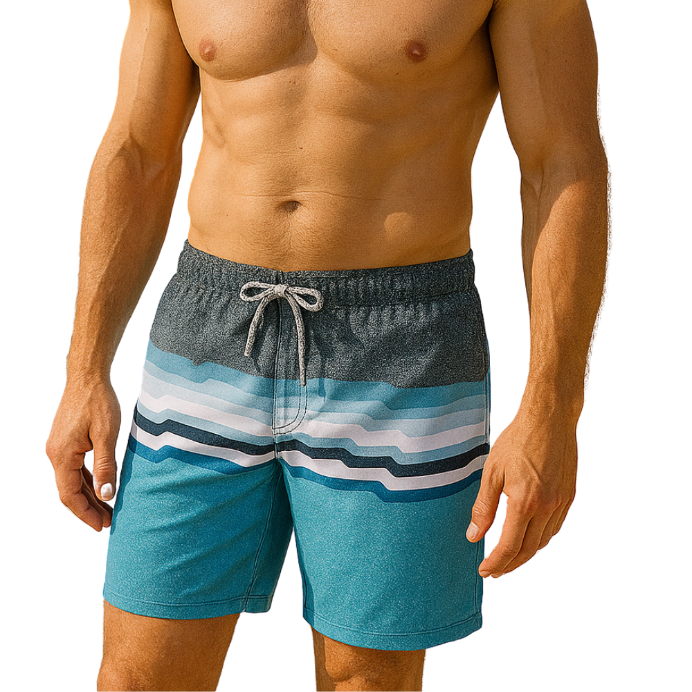Casual Drawstring Swim Trunks