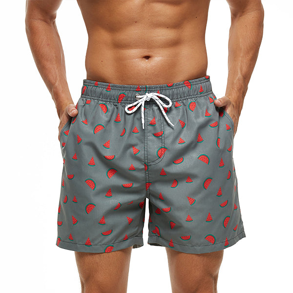 Watermelon Waves Draw String Swim Shorts-Waves And Trunks