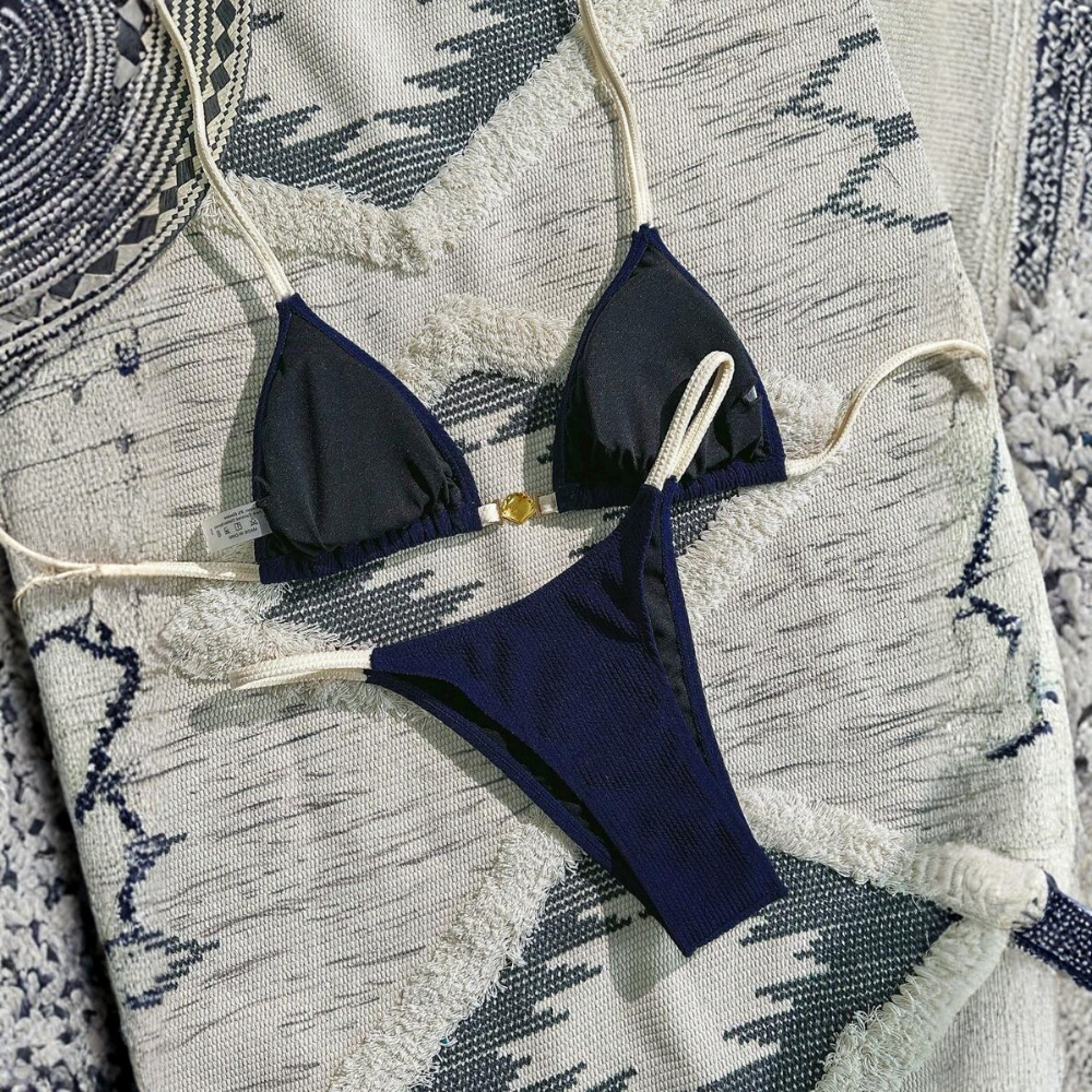 Tropical Plant Print Matching Swimwear Sets