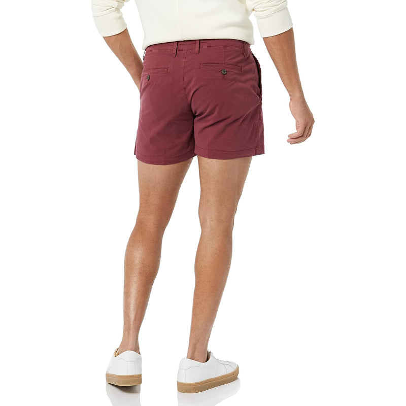 Slim Fit Flat Stretch Chino Short-Waves And Trunks