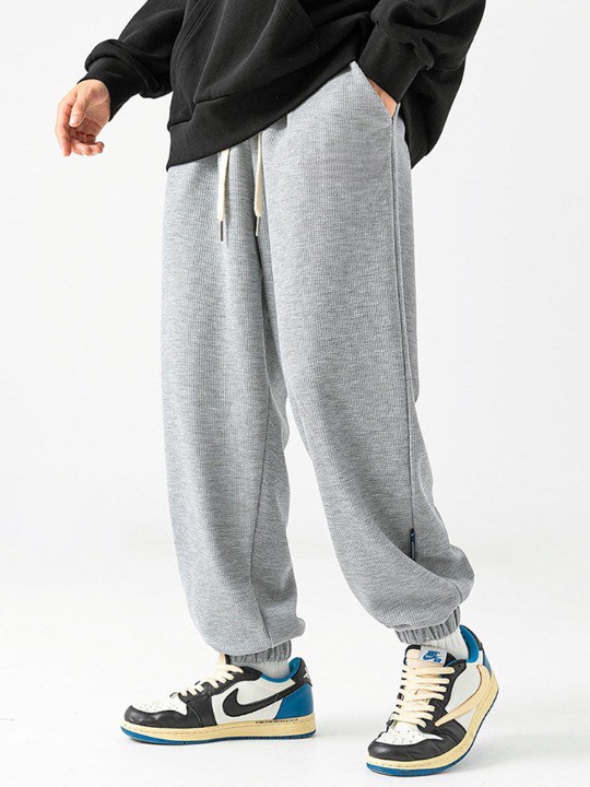 Embroidery Waffle Joggers-Waves And Trunks