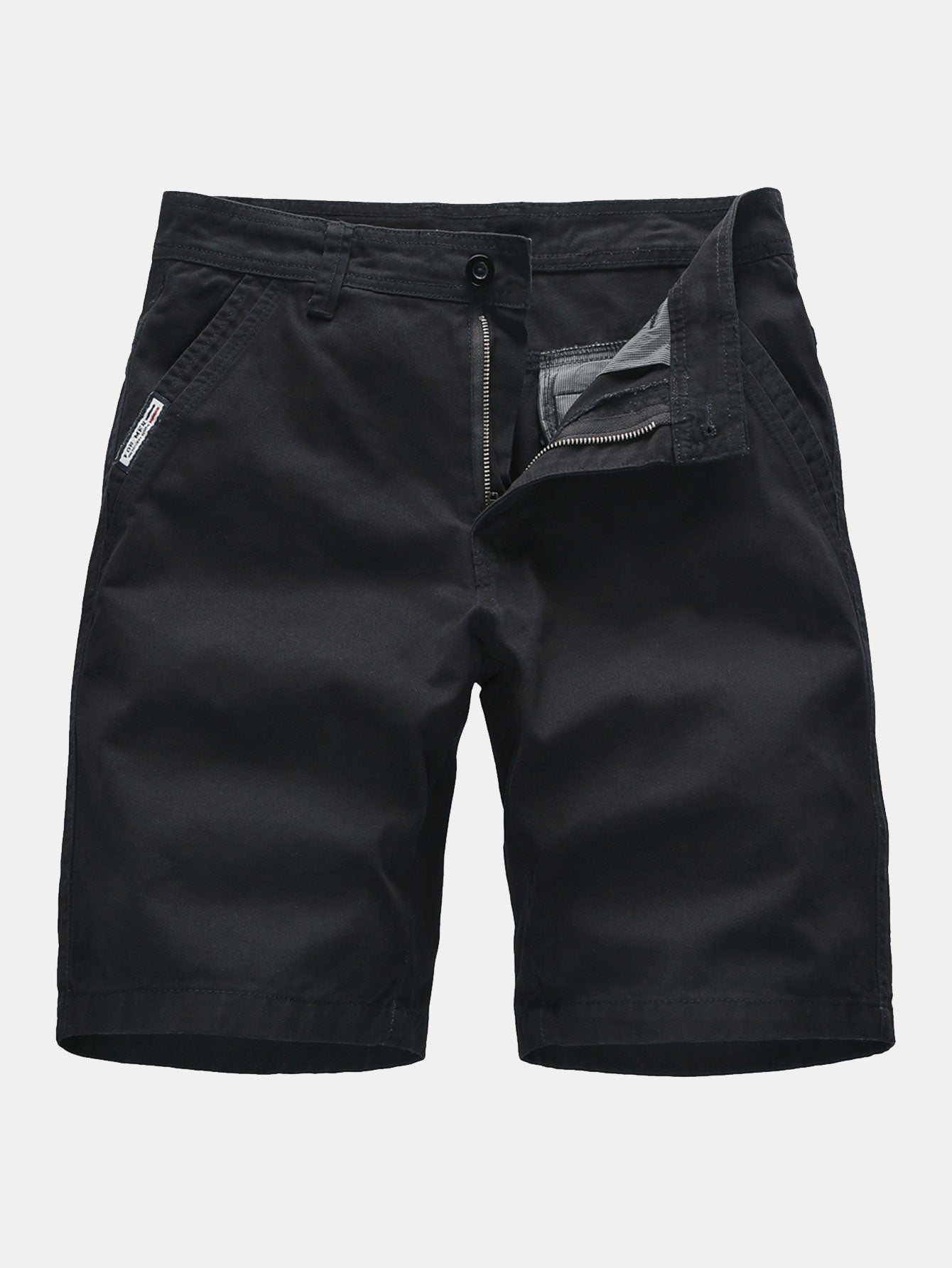 Plain Pattern Chino Shorts-Waves And Trunks