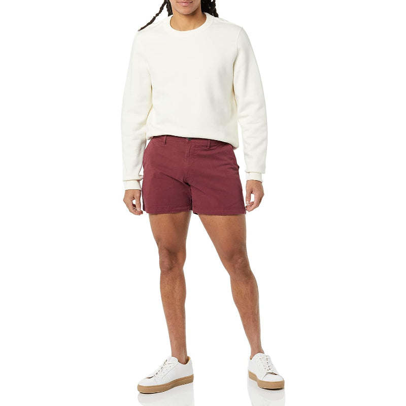 Slim Fit Flat Stretch Chino Short-Waves And Trunks
