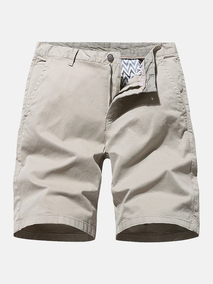 Plain Chino Shorts With Pocket-Waves And Trunks
