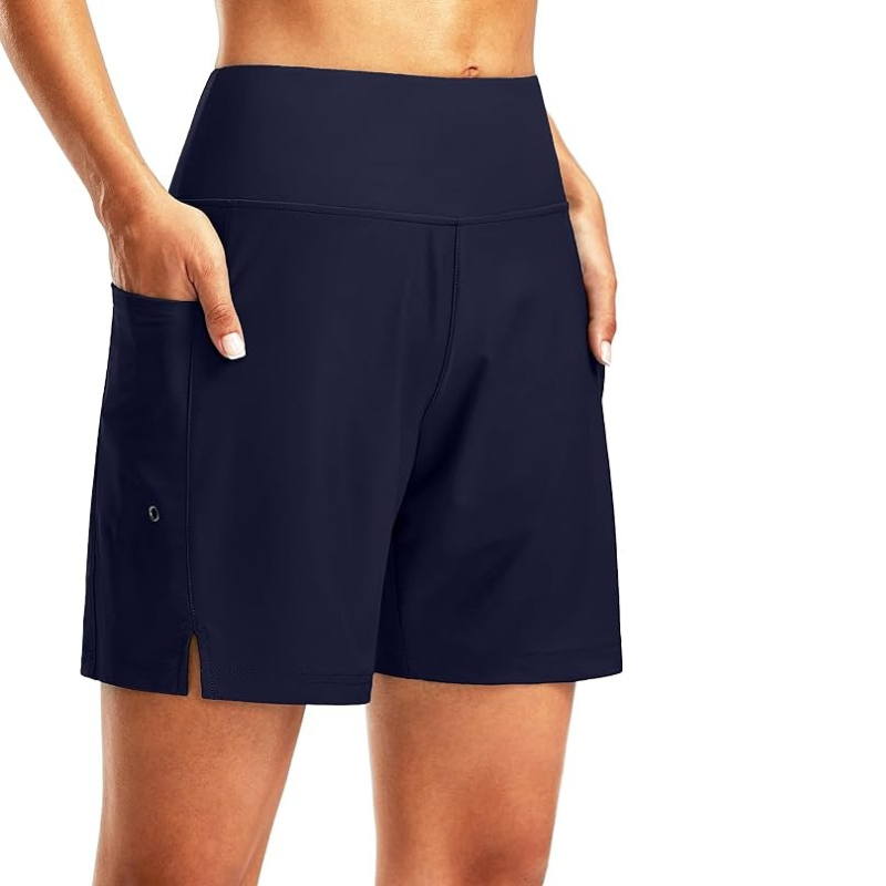 Swim Board Shorts Quick Dry with Liner and Functional Pockets-Waves And Trunks