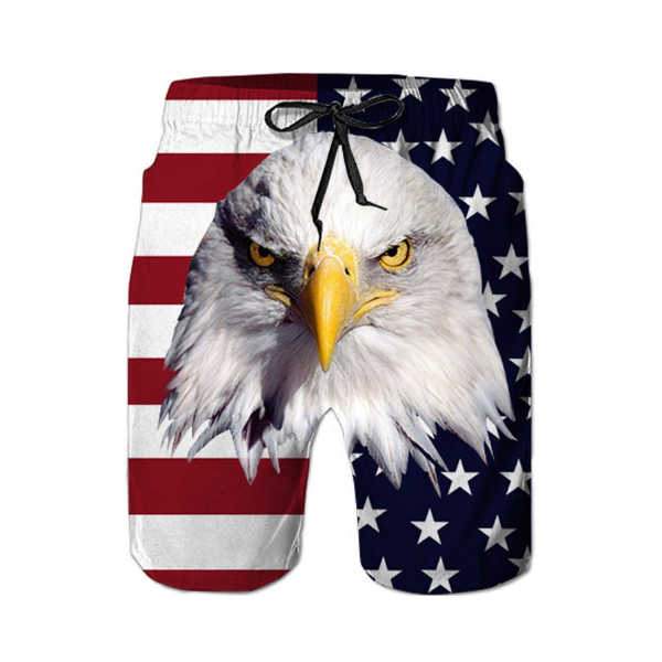 The American Eagle Draw String Swim Shorts-Waves And Trunks