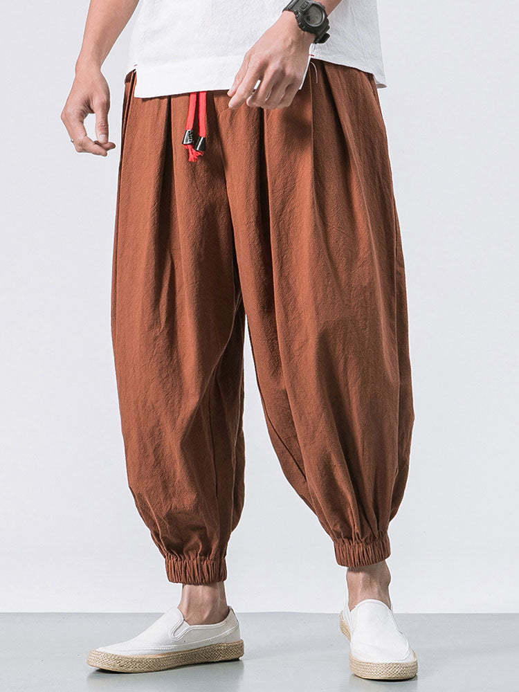 Harlan Loose Drawstring Pants-Waves And Trunks