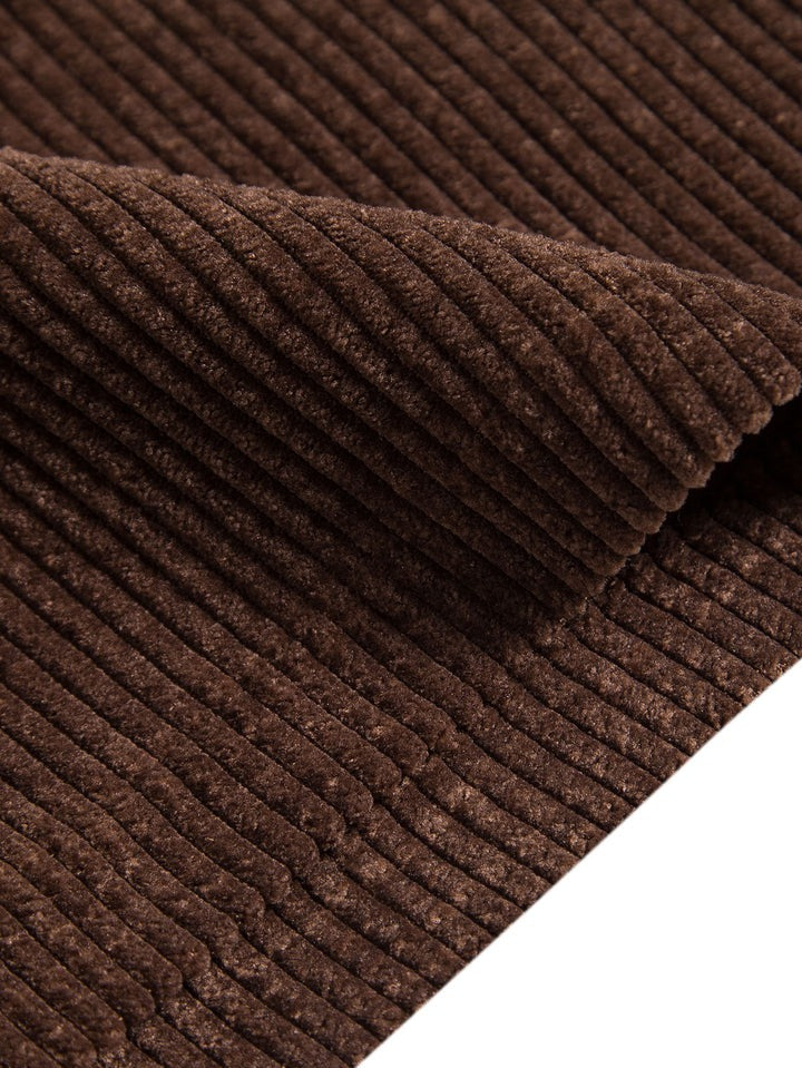 Corduroy Solid Plain Beach Shorts-Waves And Trunks