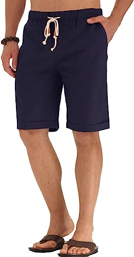 Casual Drawstring Closure Classic Fit Shorts-Waves And Trunks