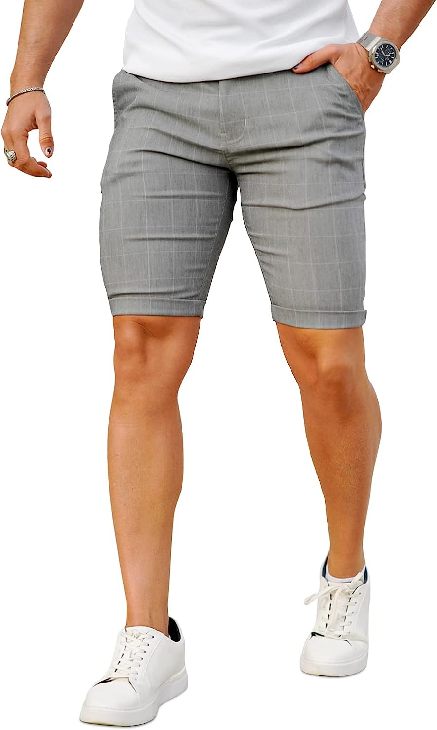 Plaid Chino Short-Waves And Trunks