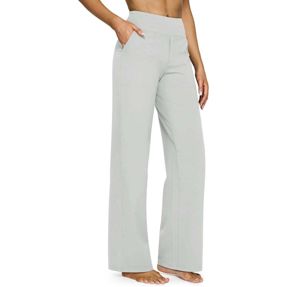 Comfortable Fit Yoga Pants With Pockets-Waves And Trunks