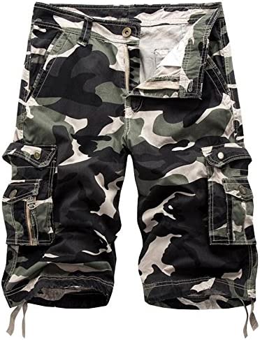 Camouflage Cargo Shorts-Waves And Trunks