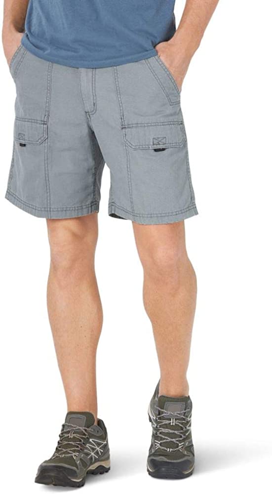 Zipper Closure Canvas Hiker Shorts-Waves And Trunks