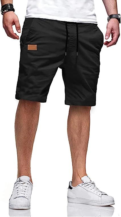 Casual Summer Drawstring Closure Beach Shorts-Waves And Trunks