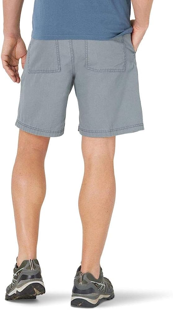 Zipper Closure Canvas Hiker Shorts-Waves And Trunks
