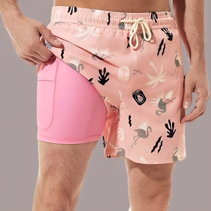 Swim Trunks Swim Shorts for Men Quick Dry 5 inch Inseam