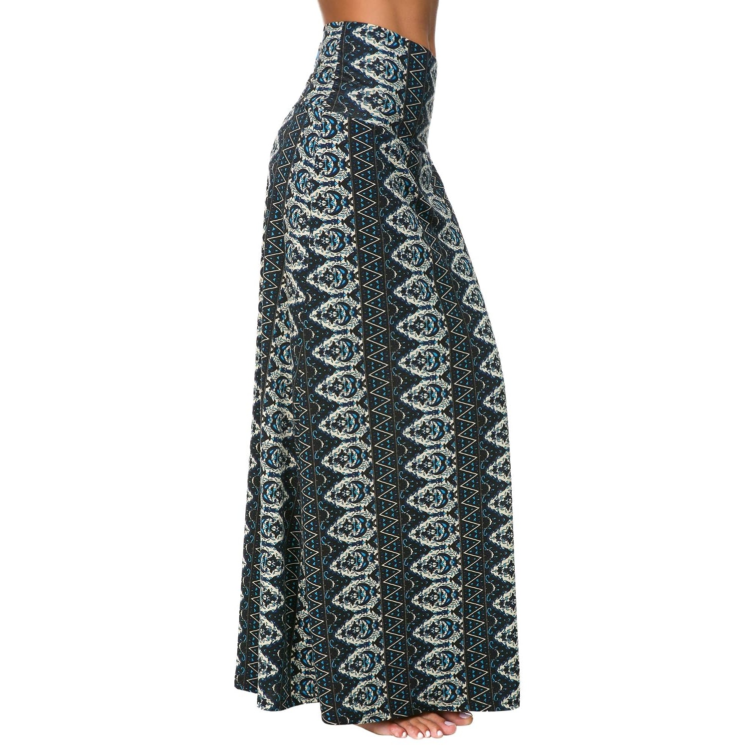 Comfy Long Flare Fold Skirt For Women