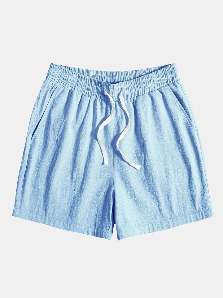 Plain Casual Beach Shorts-Waves And Trunks