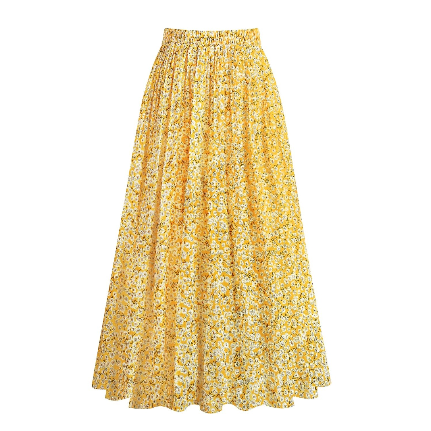 Pleated Chiffon Aline Length Skirt For Women