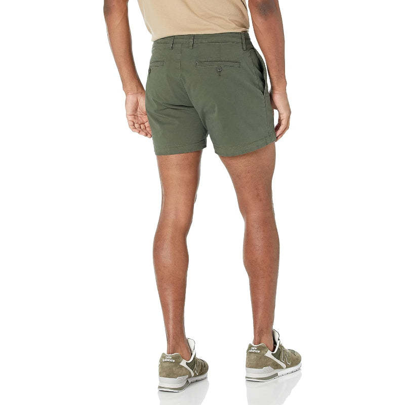 Slim Fit Flat Stretch Chino Short-Waves And Trunks