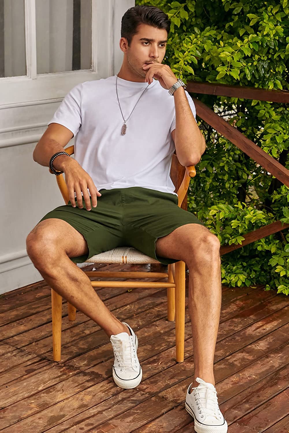 Flex Twill Chino Beach Stretch Shorts-Waves And Trunks