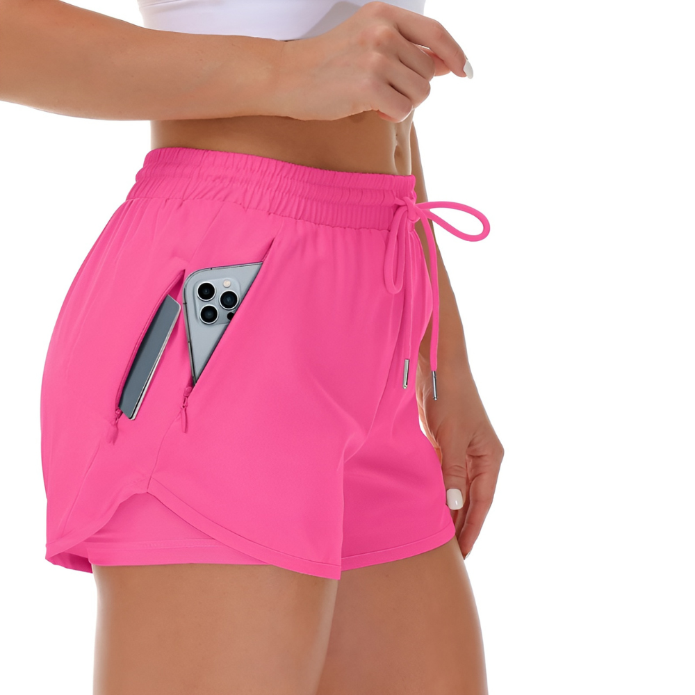 Running Shorts Zipper Pockets – Lightweight and Secure Storage-Waves And Trunks