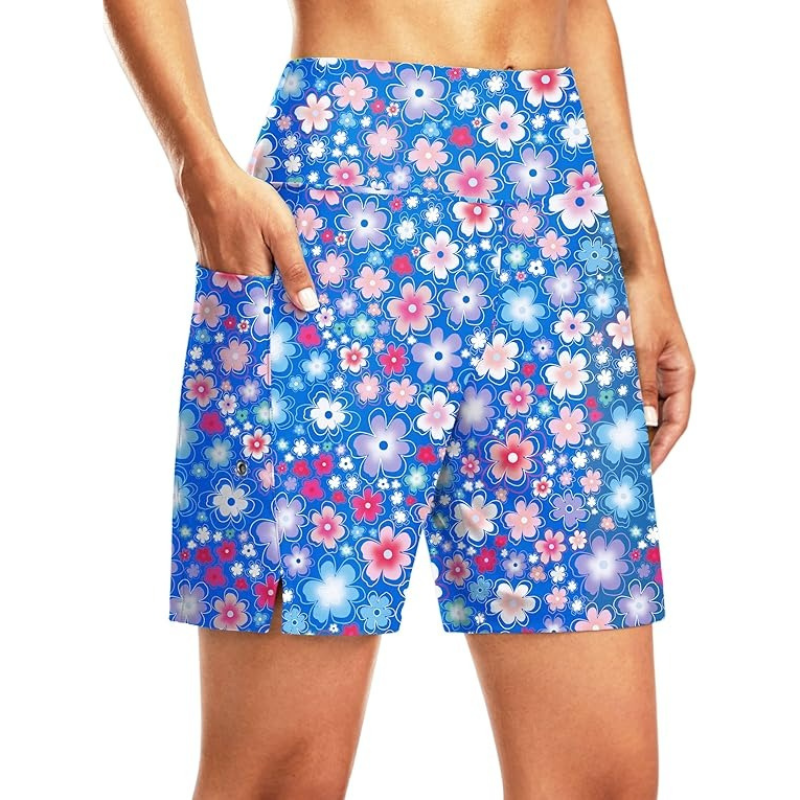 Elastic Swim Shorts – Quick-Dry with Liner and Functional Pockets-Waves And Trunks